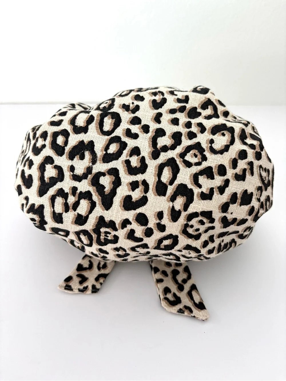 Anthropologie Pippa Bow-Tied Bag NWT Leopard Print Round Wooden Handles